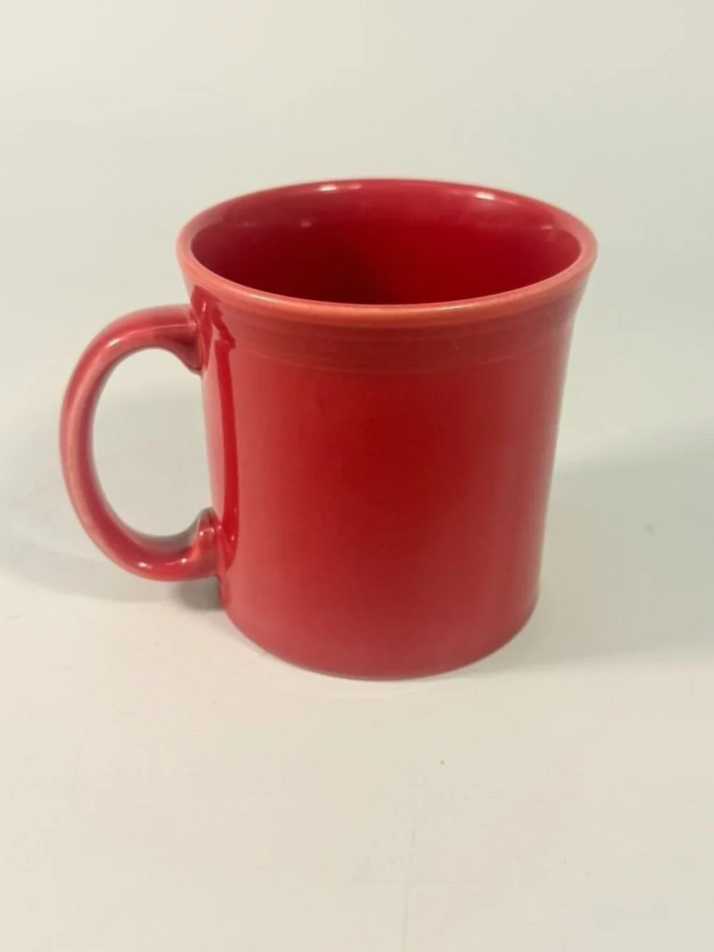 Coffee Tea Mug Cup Scarlet Red Fiesta Ware 8oz 3 5/8 in Homer Laughlin Vintage - Picture 2 of 16